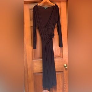 Ralph Lauren, brown knit dress